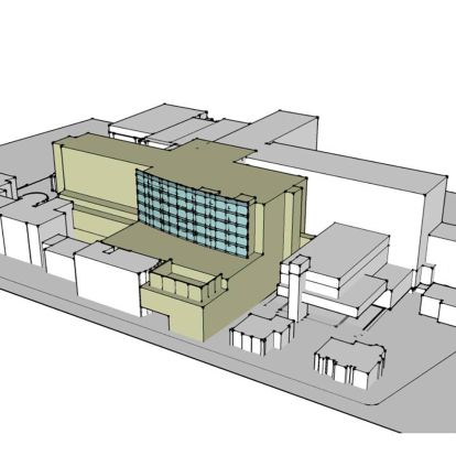 The new facility (in green) will include new Operating Rooms, Emergency Department, Neonatal Intensive Care Unit and more.