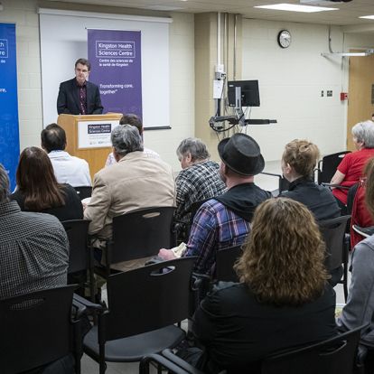 The event was close to capacity with friends and families celebrating the seven donors being recognized