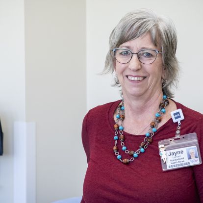 Jayne Leonard, Occupational Health Nurse at KHSC.